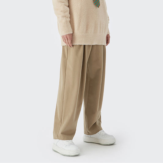 Loose Straight Suit Pants